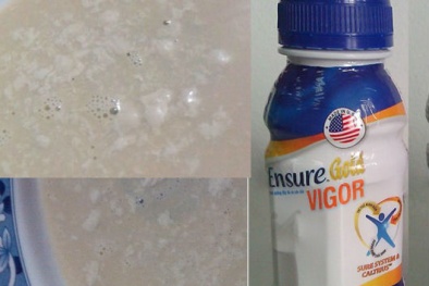 Kinh hãi sữa Ensure Gold Vigor kết tủa, người tiêu dùng bất an